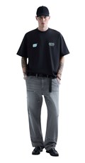 REPLAY INC. UNISEX POSTER CRNA MAJICA KRATKIH RUKAVA - 1