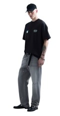 REPLAY INC. UNISEX POSTER CRNA MAJICA KRATKIH RUKAVA - 4