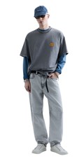 REPLAY INC. UNISEX MARBLE TAMNO SIVA MAJICA KRATKIH RUKAVA - 1