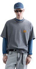 REPLAY INC. UNISEX MARBLE TAMNO SIVA MAJICA KRATKIH RUKAVA - 2