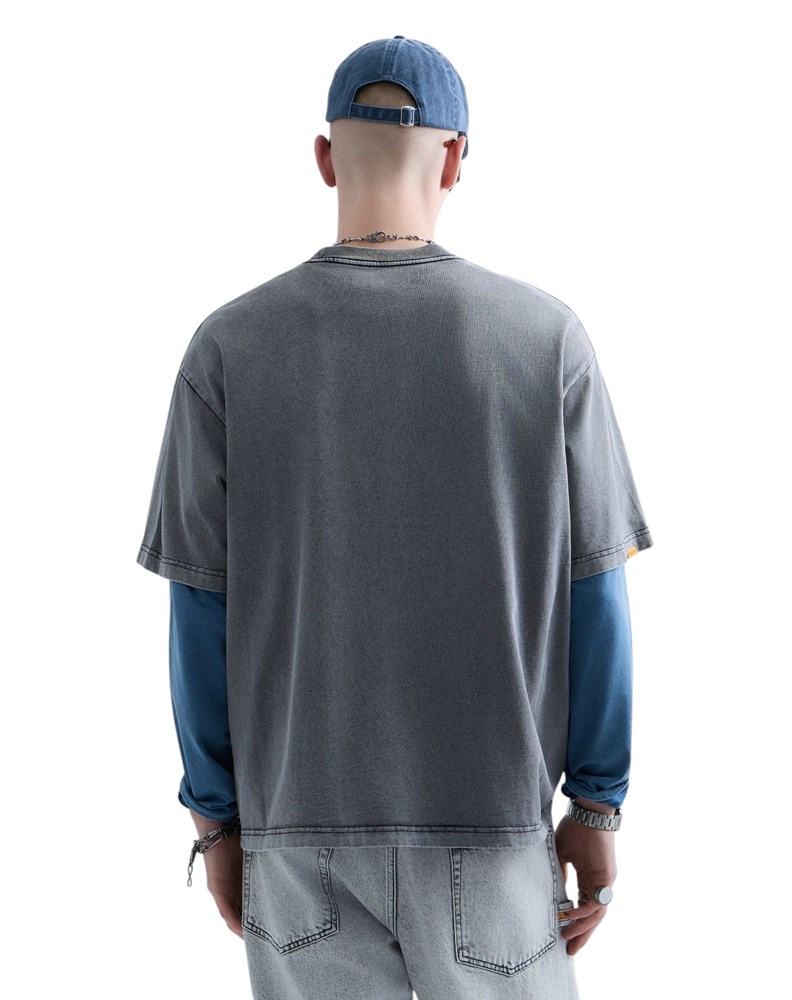 Replay REPLAY INC. UNISEX MARBLE TAMNO SIVA MAJICA KRATKIH RUKAVA - 3