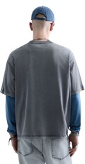 REPLAY INC. UNISEX MARBLE TAMNO SIVA MAJICA KRATKIH RUKAVA - 3