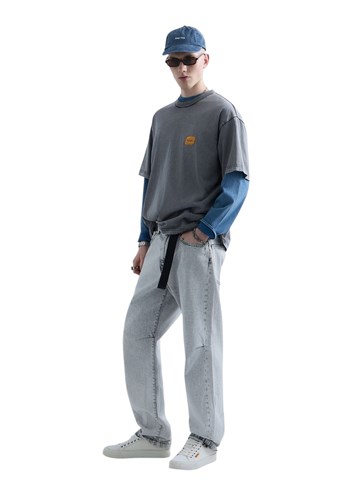 Replay REPLAY INC. UNISEX MARBLE TAMNO SIVA MAJICA KRATKIH RUKAVA - 4