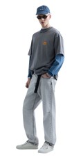 REPLAY INC. UNISEX MARBLE TAMNO SIVA MAJICA KRATKIH RUKAVA - 4
