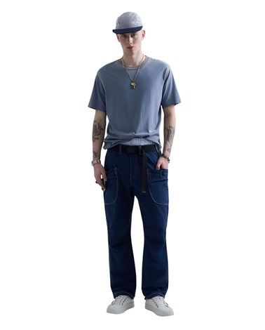 Replay replay inc. unisex dull plava majica kratkih rukava