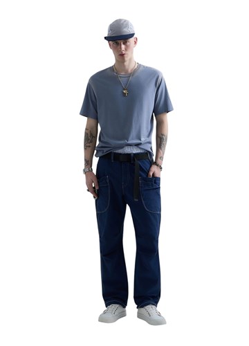 Replay REPLAY INC. UNISEX DULL PLAVA MAJICA KRATKIH RUKAVA  - 1