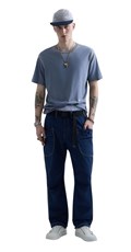 REPLAY INC. UNISEX DULL PLAVA MAJICA KRATKIH RUKAVA  - 1