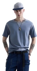 REPLAY INC. UNISEX DULL PLAVA MAJICA KRATKIH RUKAVA  - 2