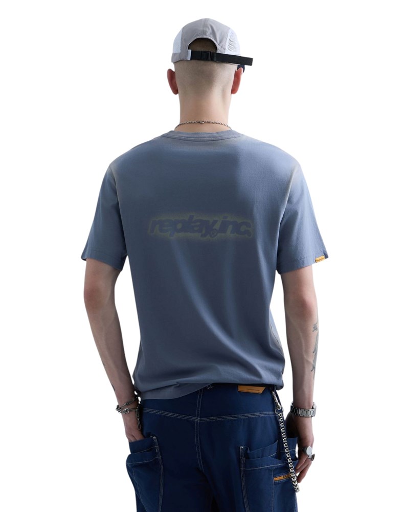 Replay REPLAY INC. UNISEX DULL PLAVA MAJICA KRATKIH RUKAVA  - 3