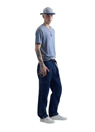 Replay REPLAY INC. UNISEX DULL PLAVA MAJICA KRATKIH RUKAVA  - 4
