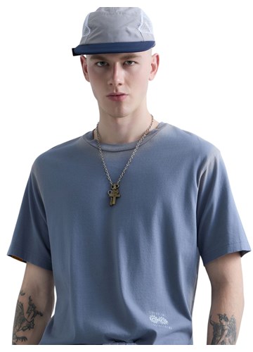Replay REPLAY INC. UNISEX DULL PLAVA MAJICA KRATKIH RUKAVA  - 5