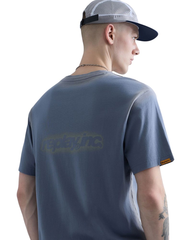 Replay REPLAY INC. UNISEX DULL PLAVA MAJICA KRATKIH RUKAVA  - 6