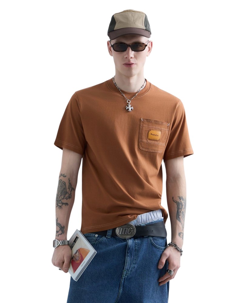 Replay REPLAY INC. UNISEX POCKET SMEĐA MAJICA KRATKIH RUKAVA - 2