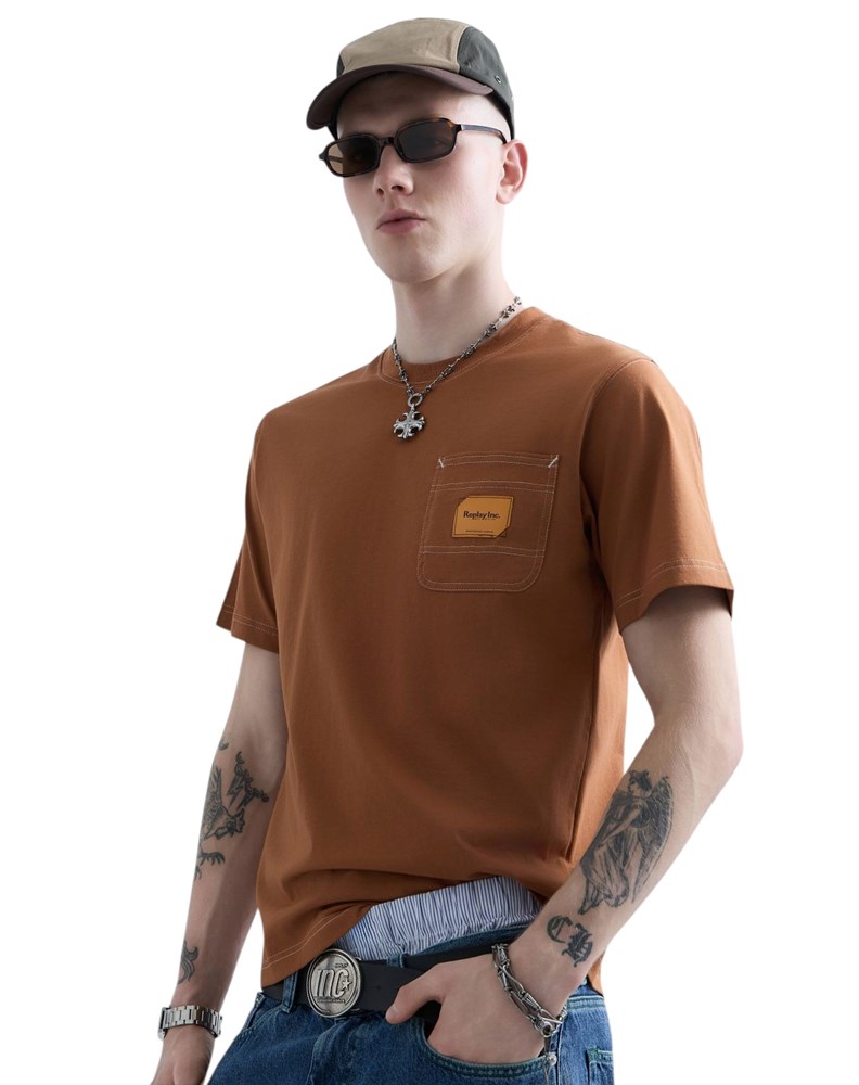 Replay REPLAY INC. UNISEX POCKET SMEĐA MAJICA KRATKIH RUKAVA - 6