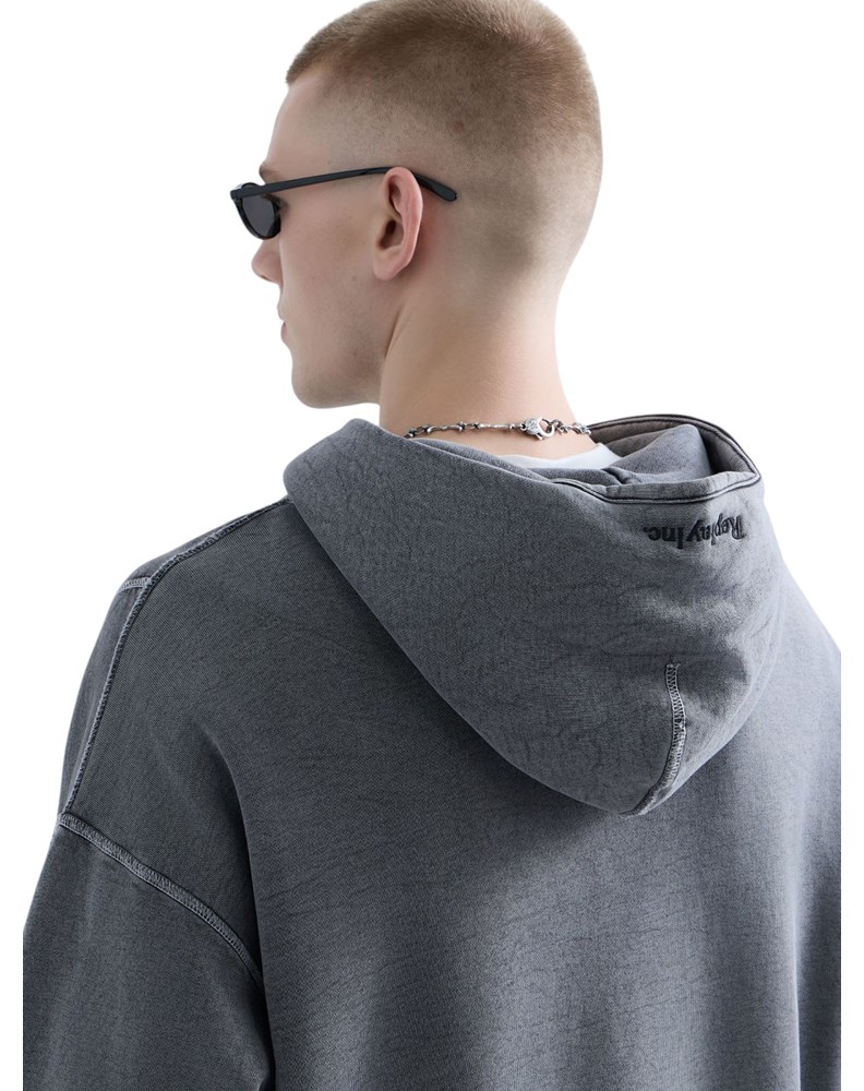 Replay REPLAY INC. UNISEX REVERSED HOODIE U TAMNO SIVOJ BOJI - 5