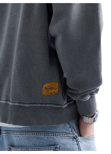 Replay REPLAY INC. UNISEX REVERSED HOODIE U TAMNO SIVOJ BOJI - 6