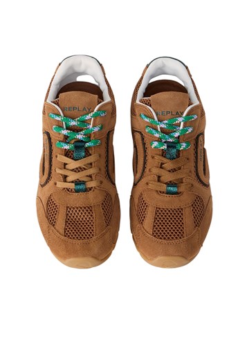 Replay KANDIX SMEĐE TENISICE OD KOMBINACIJE KOŽE I MATERIJALA - 4