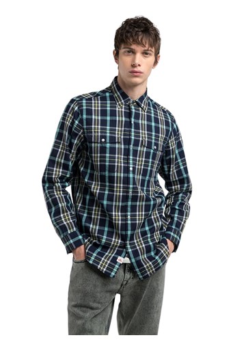 Replay KARIRANA INDIGO KOŠULJA REGULARNOG KROJA - 4