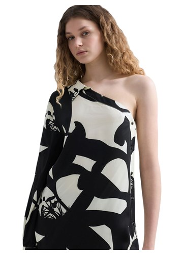 Replay KOŠULJA NA JEDNO RAMEN S KRUPNIM CVJETNIM UZORKOM - 5