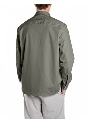 Replay KOŠULJA OD ZELENOG KEPERA OPUŠTENOG KROJA - 2