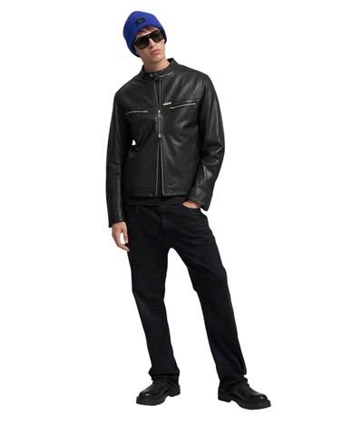 Replay kožna jakna u biker stilu