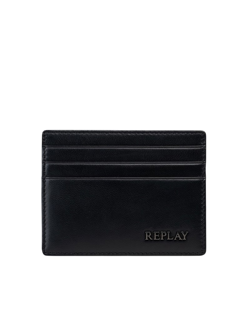 Replay KOŽNI DRŽAČ KARTICA U CRNOJ BOJI  - 1