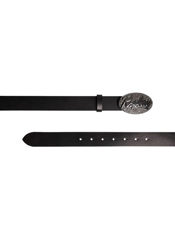 Replay KOŽNI REMEN S OBLOM KOPČOM UKRAŠENOM CIRKONIMA - 2