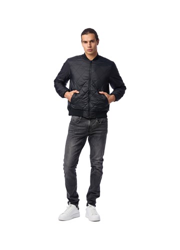 Replay KRATKA CRNA JAKNA OD RECIKLIRANOG NAJLONA  - 1