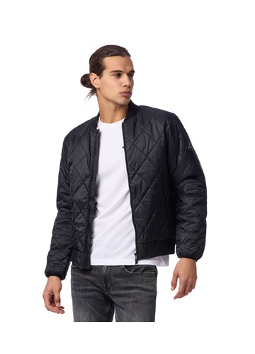 Replay KRATKA CRNA JAKNA OD RECIKLIRANOG NAJLONA  - 2