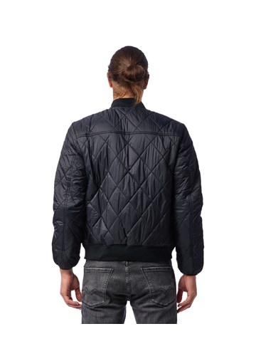 Replay KRATKA CRNA JAKNA OD RECIKLIRANOG NAJLONA  - 4