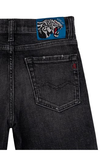 Replay CRNE KRATKE JEANS HLAČE S PODEROTINAMA ZA DJEČAKE - 3