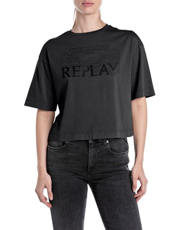 Replay kraća majica s utisnutim logom