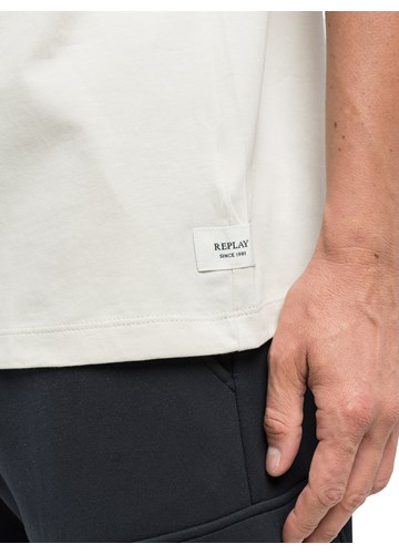 Replay KREM BIJELA BASIC MAJICA KRATKIH RUKAVA - 4