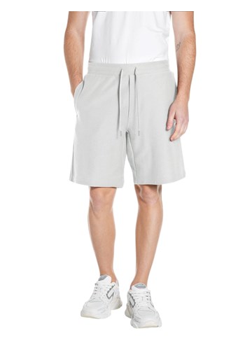 Replay KREM BIJELE KRATKE HLAČE OD PAMUČNOG ŽERSEJA - 1