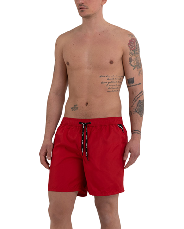 Replay kupaće hlačice u crvenoj boji s logotipom
