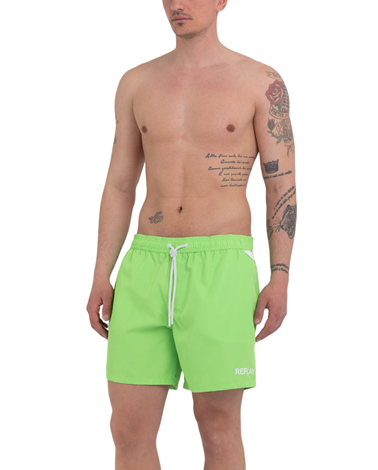 Replay zelene kupaće hlačice s obostranim replay logotipom