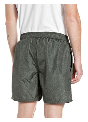 Replay KUPAĆE HLAČICE S UZORKOM LIŠĆA OD RECIKLIRANOG MATERIJALA - 2