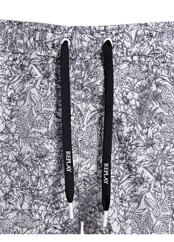 Replay MUŠKE REPLAY KUPAĆE HLAČE S PLAVIM CVJETNIM UZORKOM - 4