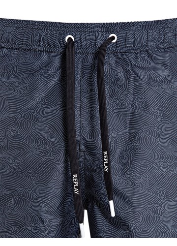 Replay MUŠKE PLAVE KUPAĆE HLAČE S VALOVITIM UZORKOM - 4