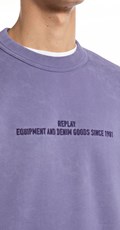 LJUBIČASTI SWEATSHIRT S IZVEZENIM NATPISOM - 3