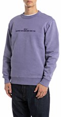 LJUBIČASTI SWEATSHIRT S IZVEZENIM NATPISOM - 2