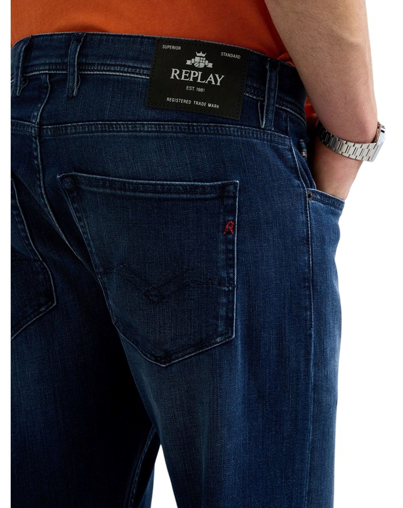 Replay GROVER STRAIGHT FIT JEANS HLAČE M0972 685 212 - 6