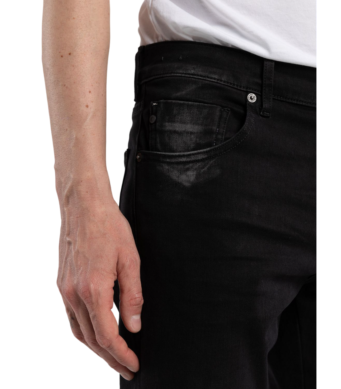Replay mickym slim tapered fit hyperflex jeans m1021 661 y81 - Replay ...