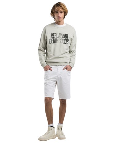 Replay grover straight fit kratke jeans hlače m1072 8488781