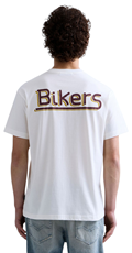 BIJELA PAMUČNA MAJICA S NATPISOM BIKERS - 3