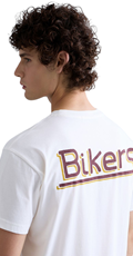 BIJELA PAMUČNA MAJICA S NATPISOM BIKERS - 6