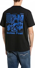 CRNA PAMUČNA MAJICA S NOISE FEST PRINTOM - 2