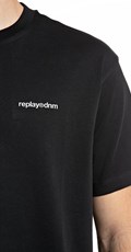 CRNA MAJICA KRATKIH RUKAVA S REPLAY DNM NATPISOM - 4