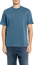PLAVA MAJICA KRATKIH RUKAVA S ACID-WASH EFEKTOM - 1