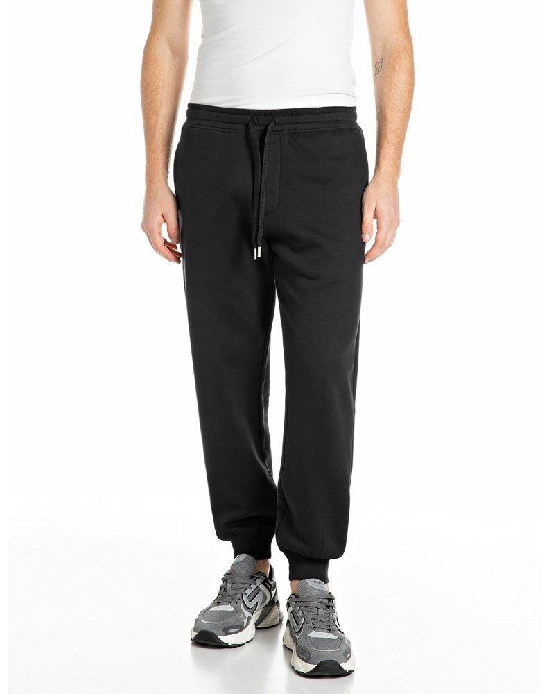Replay CRNE JOGGER HLAČE S R VEZOM - 1